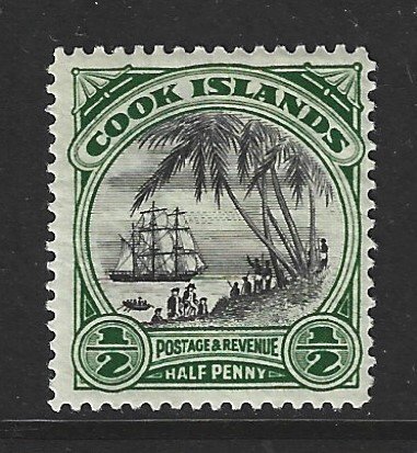 COOK ISLANDS #84 Mint 1/2 p Landing of Capt. Cook 2018 CV $4.00