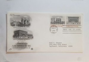 US, FDC  AMERICAN ARCHITECTURE , PALACE OF ARTS SAN FRANCISCO, CA  1981 WASHI...