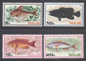 Niue Scott 156/159 - SG175/178, 1973 Fish Set MNH**