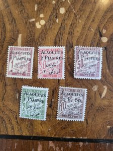 Stamps Alaouites Scott #J1-5 h