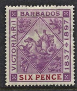 STAMP STATION PERTH -Barbados #86 Badge of Colony MLH Wmk.1 CV$50.00