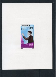 CHAD JOHN F. KENNEDY MEMORIAL STAMP DELUXE SOUVENIR SHEET ON CARD MINT NH