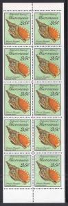 Micronesia 88a Seashells Booklet Pane MNH VF