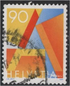 Switzerland 909 (used) 90c letter A (1995)