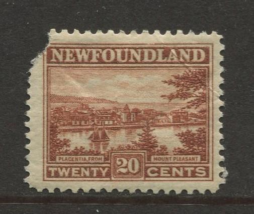 Newfoundland - Scott 143 - Pictorial Definitive - 1923 - MH - Single 20c Stamp