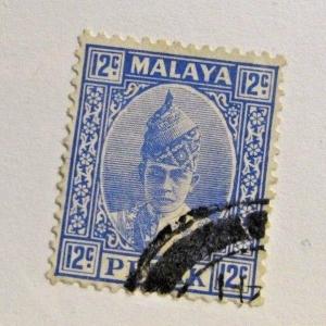 MALAYA  PERAK Sc #91 Θ used ,postage stamp, Fine +