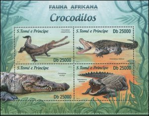 St. Thomas & Prince Islands 2013 Sc 2483 Crocodile CV $11