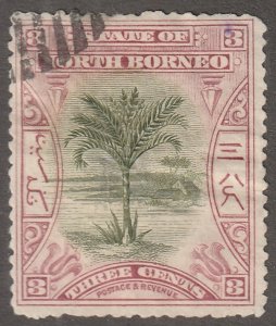 North Borneo, stamp, Scott#85,  used, hinged,  no gum, #QN-85