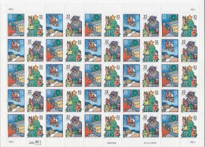 US Stamp - 1996 Christmas 50 Stamp Sheet -   #3108-11