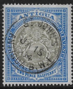 ANTIGUA SG34 1903 2½d GREY-BLACK & BLUE USED