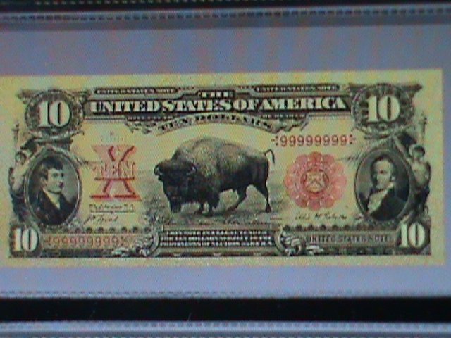 ​UNITED STATES-1901-CAT.185-BUFFALO 24K- GOLD REPLICA $10-VF-EST. $65-LAST ONE