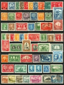 Canada #97/#303 1908-1951 Assorted King George V & King George VI Mint and Used