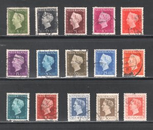 Netherlands #286-300  VF, Used, Complete Set, CV $14.65 .....  4200225