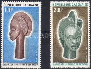 Gabon stamp  Stone statues pair 1973 MNH Mi 511-512  WS18965