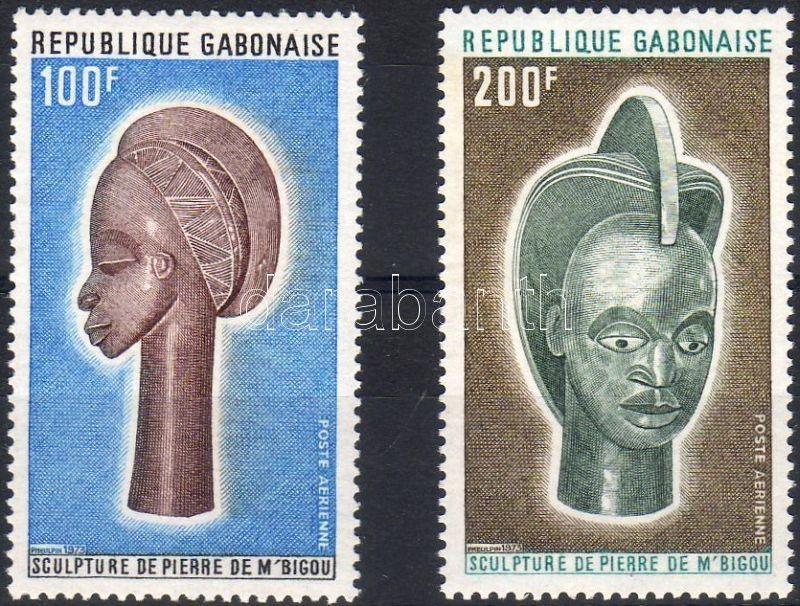 Gabon stamp  Stone statues pair 1973 MNH Mi 511-512  WS18965