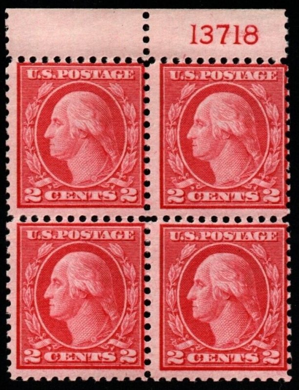 U.S. #546 Sound Mint NH Plate Block w/ Crowe Certificate