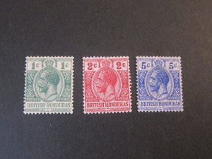 Honduras 1913 Sc 75,86-7 MH