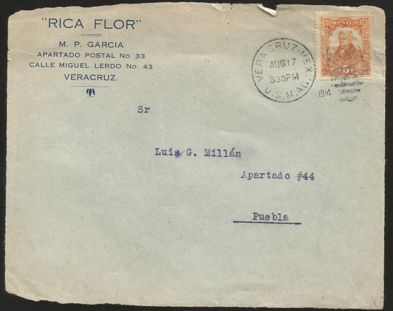 baja.G)1914 MEXICO, AMERICAN OCCUPATION IN VERACRUZ, VERACUZ U.S.M.A.G.