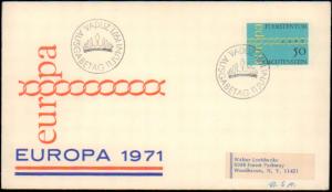 Liechtenstein, Worldwide First Day Cover, Europa