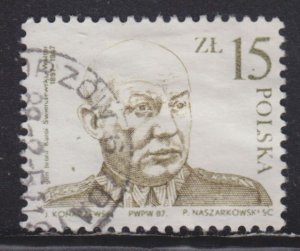 Poland 2795 Gen. Karol Swierczewski-Walter 1987