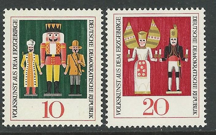 Germany-DDR # 975-76 Christmas Crafts (2) Mint NH