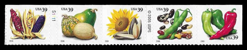 PCBstamps   US #4008/4012a Strip 5x39c Crops of American, MNH, (11)
