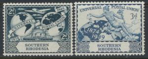 Southern Rhodesia SG 68-69 SC# 71-71 Mint Never Hinged UPU  see details 