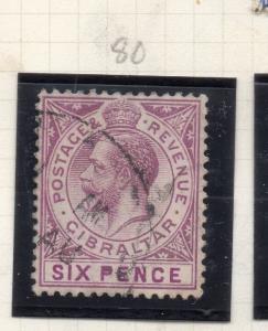 Gibraltar 1912 Early Issue Fine Used 6d. 280540