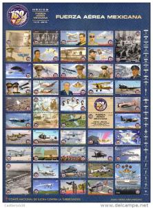 RJ)2015 MEXICO, TB SEALS, AVIATORS-AIRPLANES, MEXICAN AIR FOR