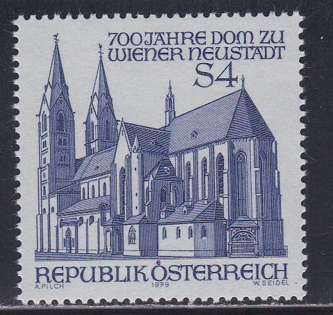 Austria # 1118, Weiner Neustadt Cathedral, NH, 1/2 Cat.