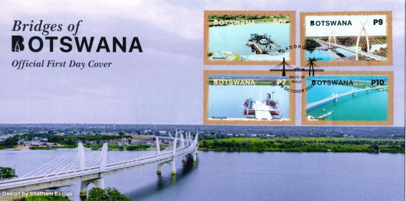 Botswana - 2022 Bridges FDC Set