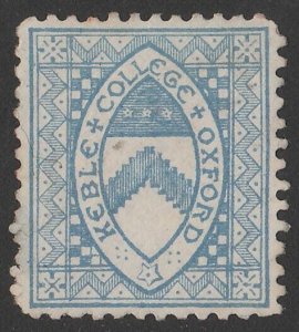 GREAT BRITAIN - College Posts 1882 Keble College (½d) Arms, no imprint