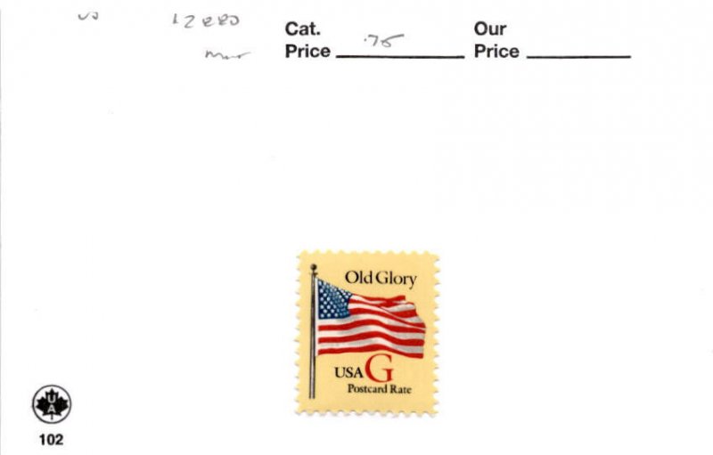 United States Postage Stamp, #2880 Mint NH, 2003 Flag (AB)