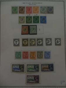 BRITISH HONDURAS : Beautiful Very Fine Mint collection on album pgs SG Cat £1275