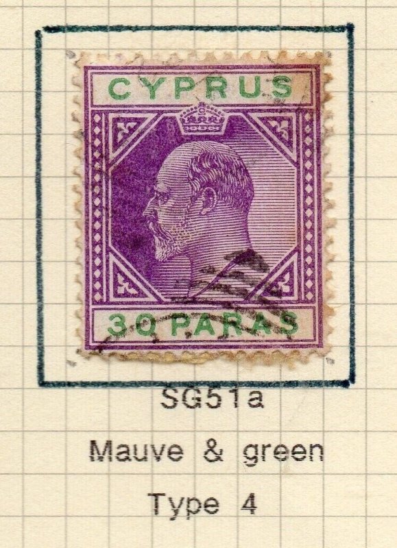 Cyprus 1902-04 Early Issue Fine Used 30p. NW-158065