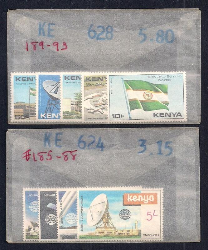 KENYA (21) All Diff Complete Sets ALL Mint Never Hinged