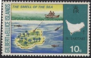 Gilbert & Ellice 209 (mvlh) 10c legends of island names (1973)