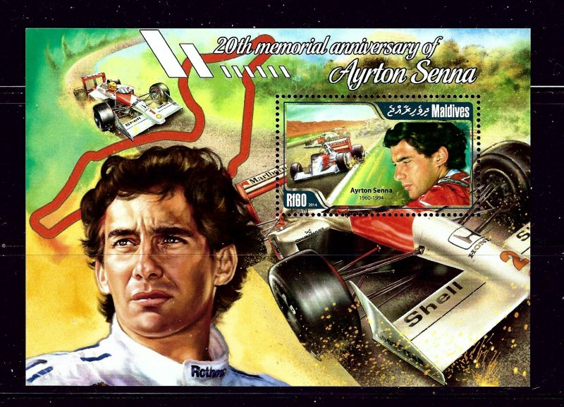 Maldive Is 3112 MNH 2014 Ayrton Senna S/S