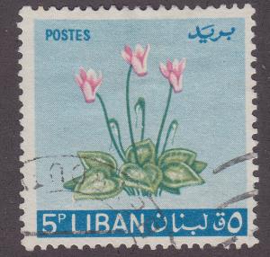 Lebanon 421 Cyclamen Flower 1964