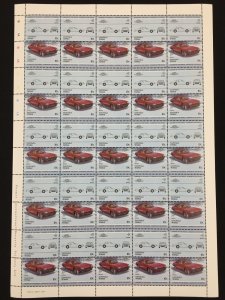 TUVALU Cars Automobiles Sheets x 14(700 Stamps) BLK38