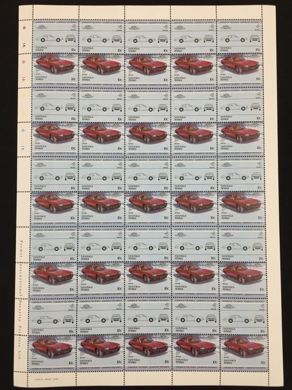 TUVALU Cars Automobiles Sheets x 14(700 Stamps) BLK38