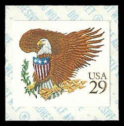 PCBstamps   US #2595v 29c Liberty & Eagle, brown, coil, MNH, (6)