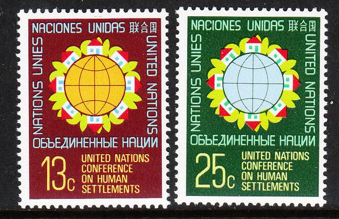 276-77 United Nations 1976 Habitat MNH