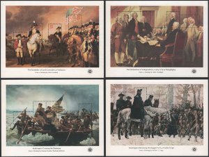 SC#1686-89 13¢ - 31¢ American Bicentennial Souvenir Sheets (1976) MNH