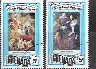 Grenada #857 - 863  Art by Peter Paul Rubens.  Issued in 1978