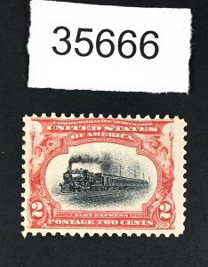 US STAMPS # 295 MINT OG H LOT #35666