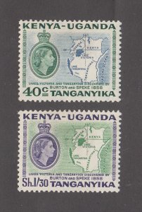 Kenya, Uganda, Tanganyikka Scott #118-119 MH