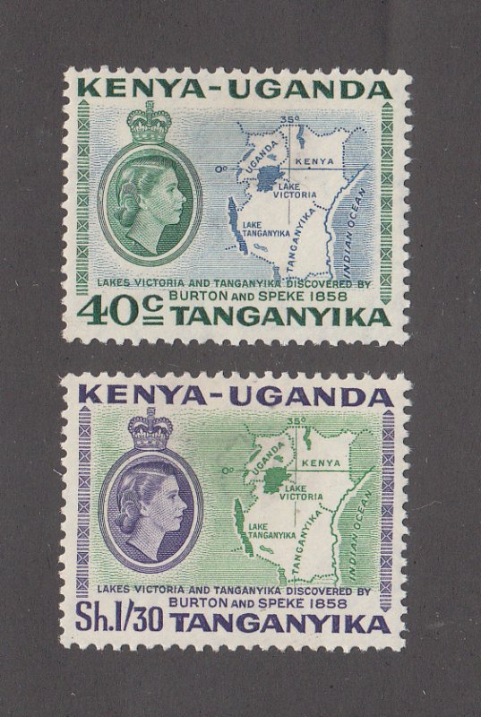 Kenya, Uganda, Tanganyikka Scott #118-119 MH