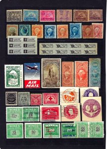 JASTAMPS:  Nice Vintage US Old  Federal Stamp  LOT Collection, see scan