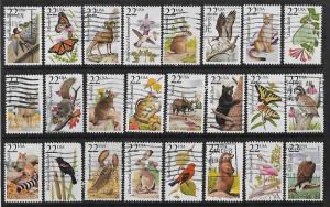 # 2286-2335 - North American Wildlife - cplt set - used